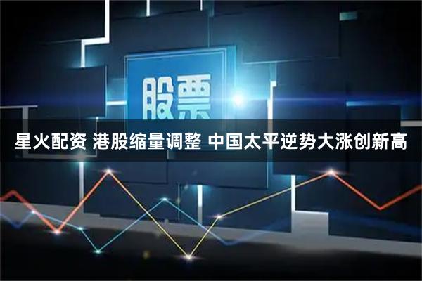 星火配资 港股缩量调整 中国太平逆势大涨创新高
